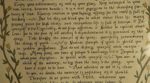 Desiderata