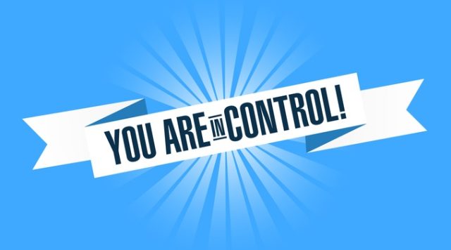 you are in control